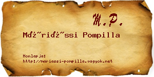 Máriássi Pompilla névjegykártya